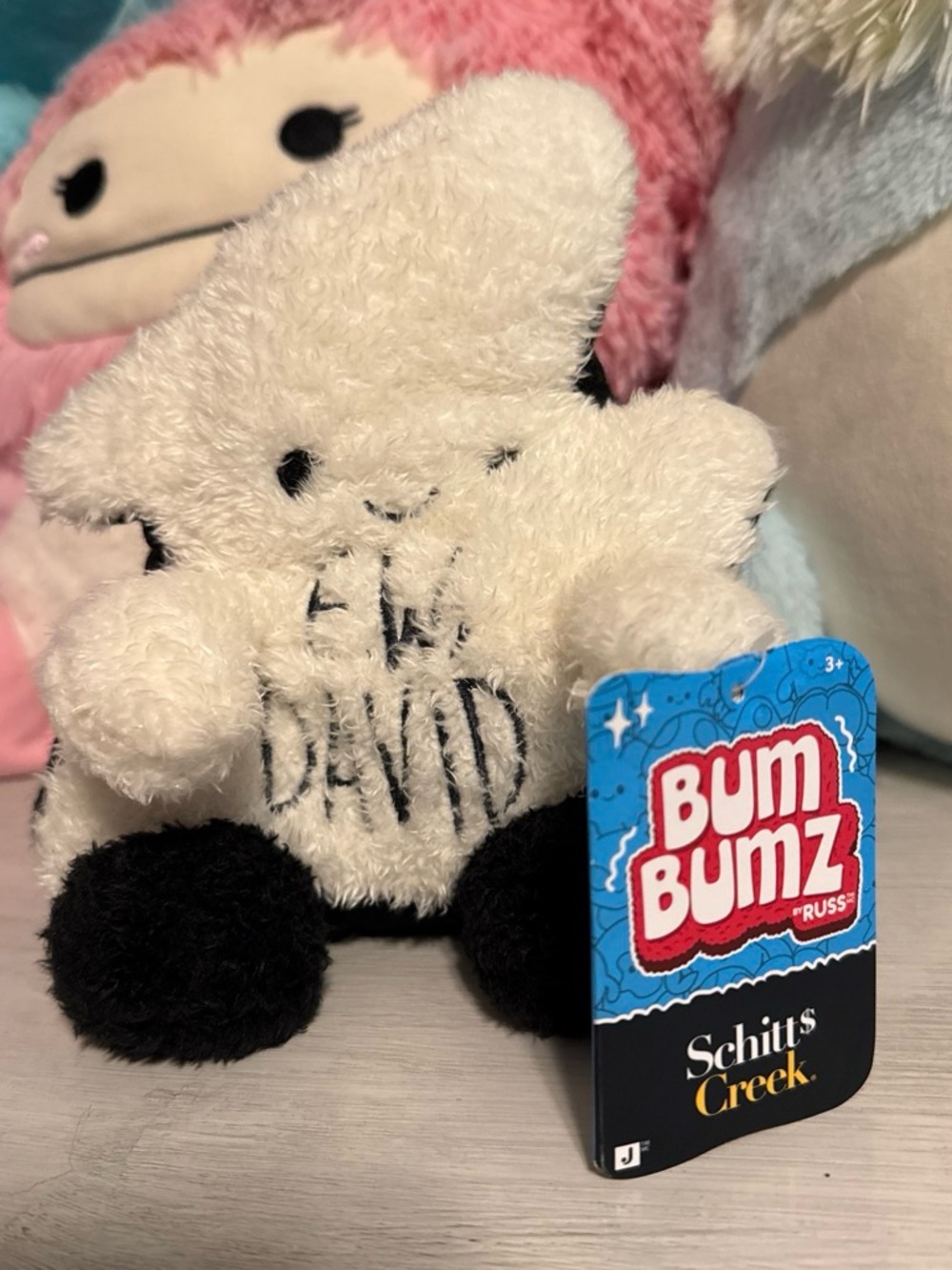 Schitt's Creek Bum Bumz 'Ew David' White Plush by Russ